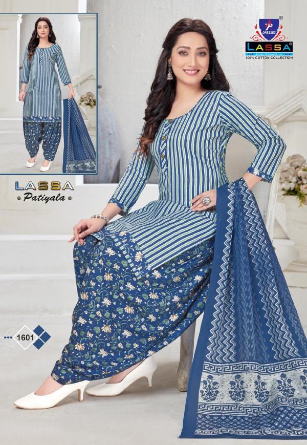 Ap Lassa Patiyala Vol-16 Cotton Designer Patiyala Dress Material 